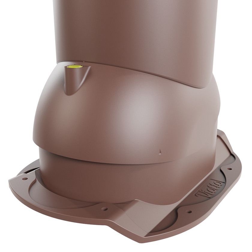 Роторная вентиляция Viotto, для МЧ Каскад, d-150мм, неутепленная, коричневый шоколад (RAL 8017)