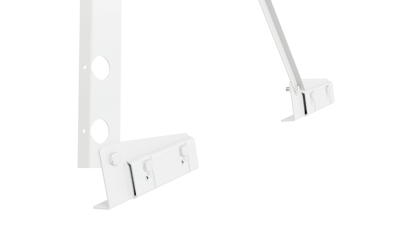 Ограждение кровельное NewLine H-90см, 3м, для фальцевой кровли, сигнально-белый (RAL 9003)