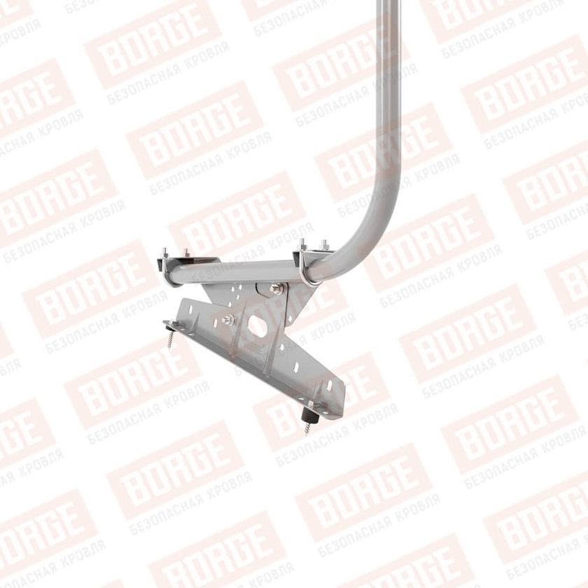 Ограждение кровельное BORGE H-120см, 3м, сигнально-серый (RAL 7004)