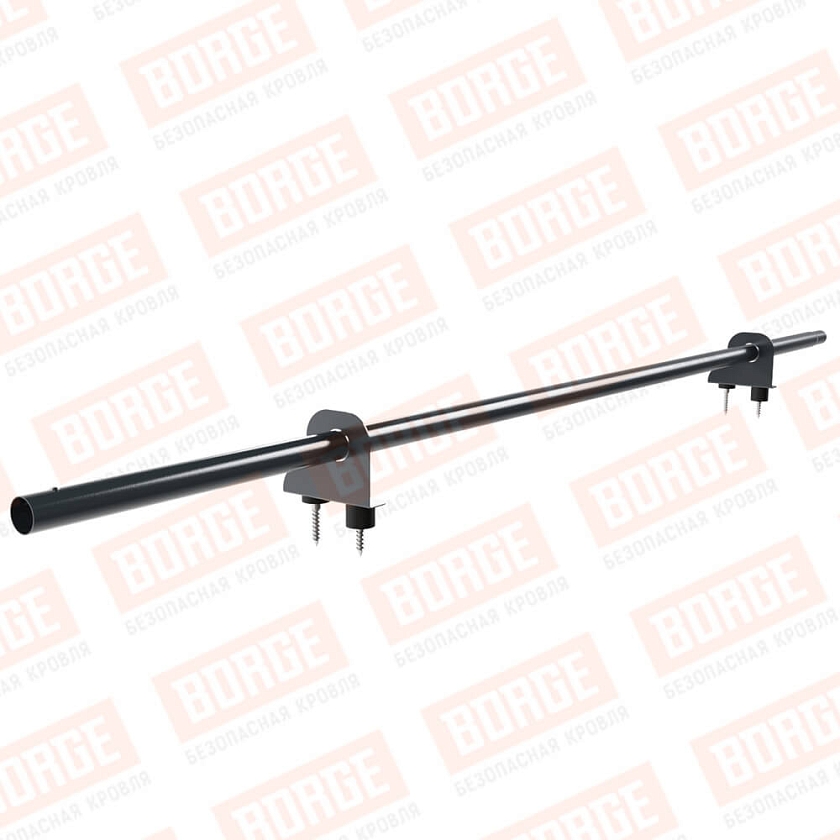 Снегозадержатель однотрубчатый NewLine 1,5м, D-25мм, 2 опоры, антрацитово-серый (RAL 7016)