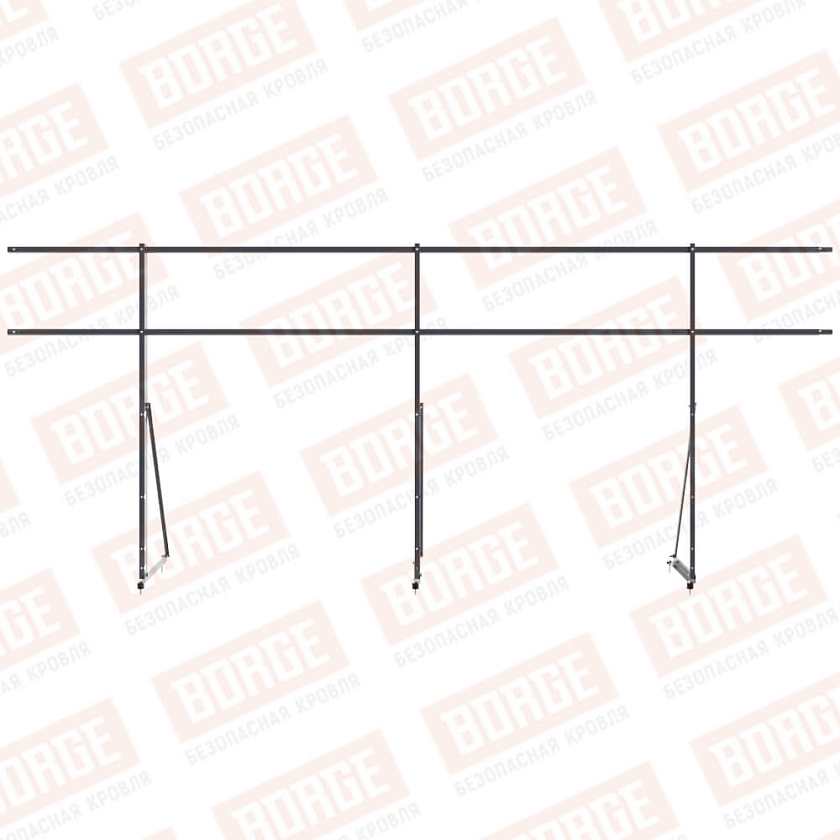 Ограждение декоративное NewLine H-120см, 3м, серый графит (RAL 7024)