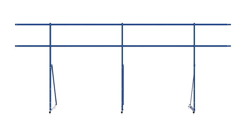 Ограждение кровельное NewLine H-120см, 3м, сигнально-синий (RAL 5005)