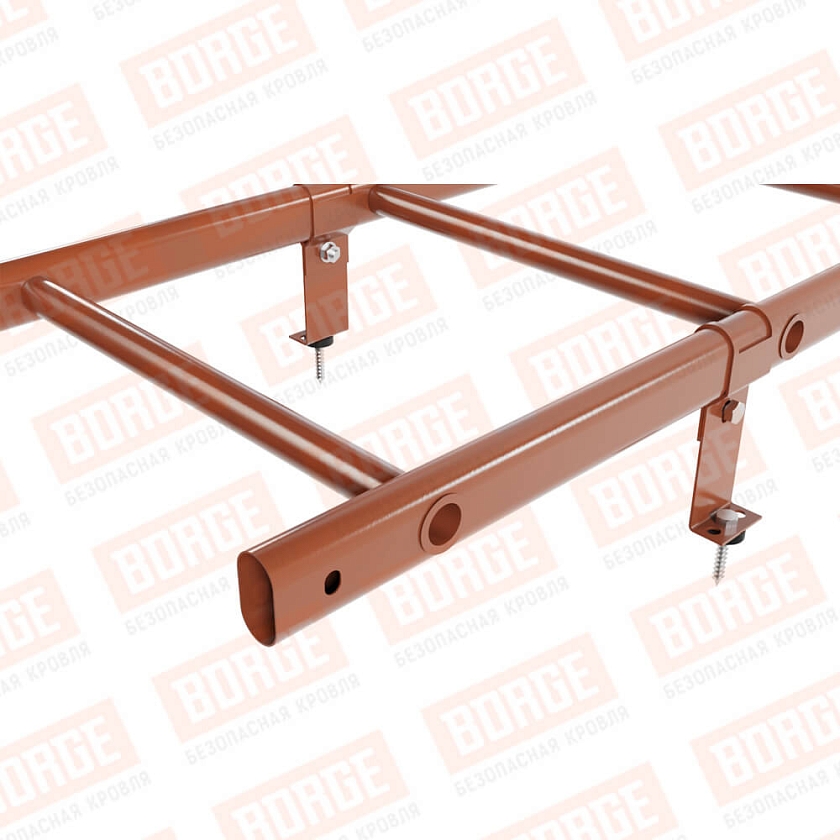 Комплект лестница кровельная NewLine 1,8м, терракотовый (RAL 8004)