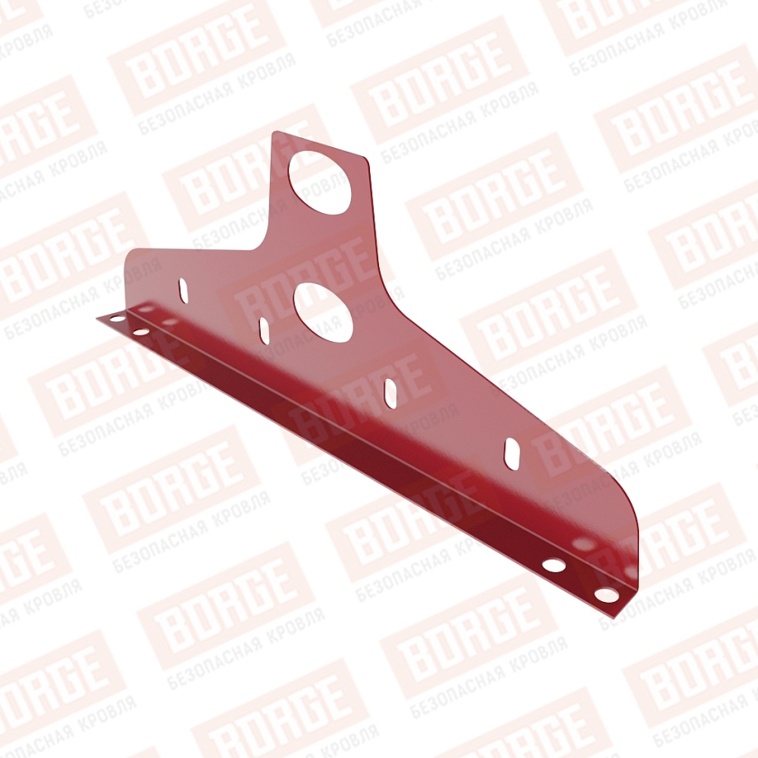 Универсальный кронштейн NewLine, 20x40мм, рубиново-красный (RAL 3003)