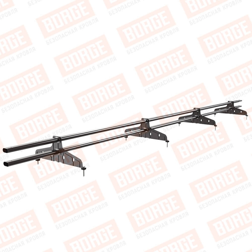 Снегозадержатель трубчатый Русский Рубеж 20х40мм, 3м, 4 опоры, окрашенный (NL-805)