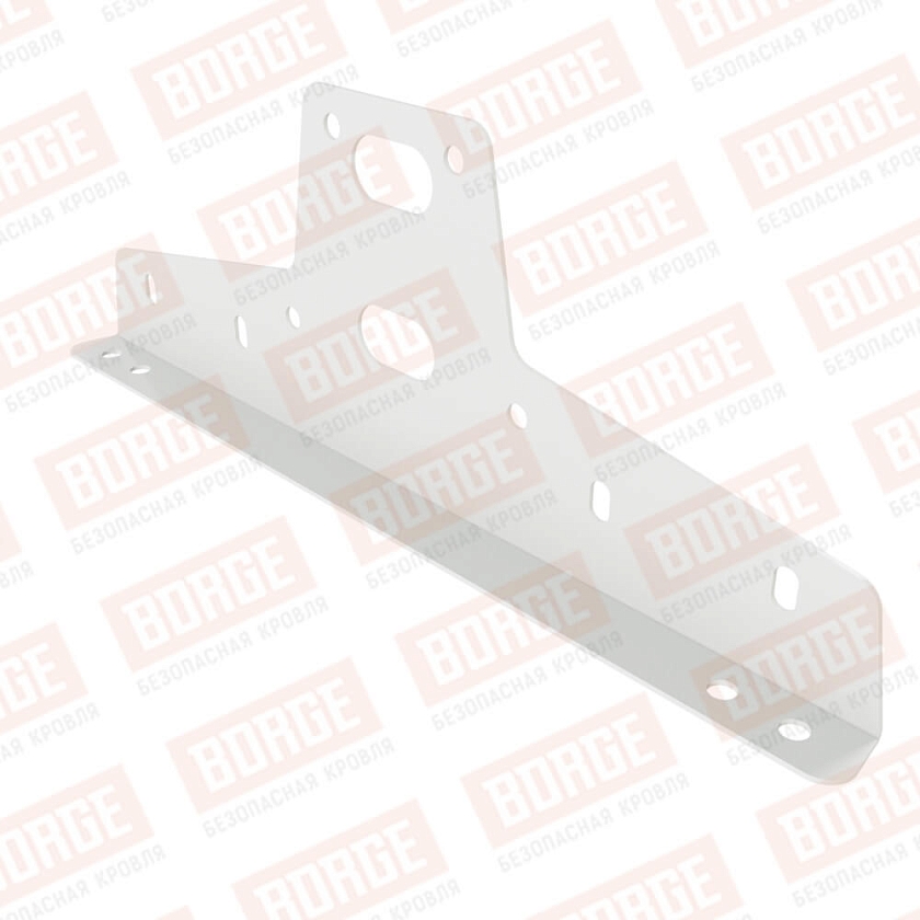 Универсальный кронштейн для переходного мостика Русский Рубеж, оцинк., сигнально-белый (RAL 9003)