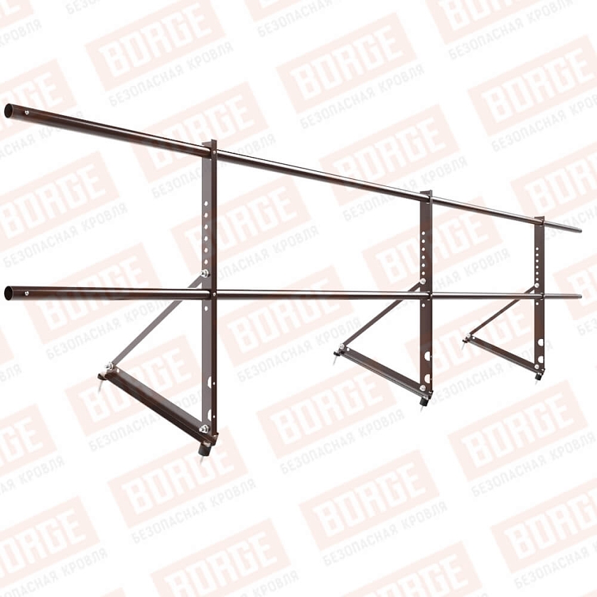 Ограждение декоративное NewLine H-60см, 3м, коричневый шоколад (RAL 8017)