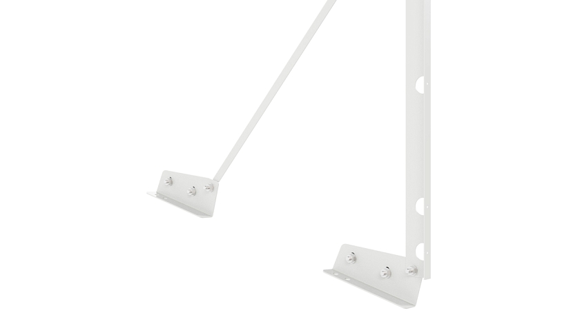 Ограждение кровельное NewLine H-90см, 3м, для фальцевой кровли, сигнально-белый (RAL 9003)