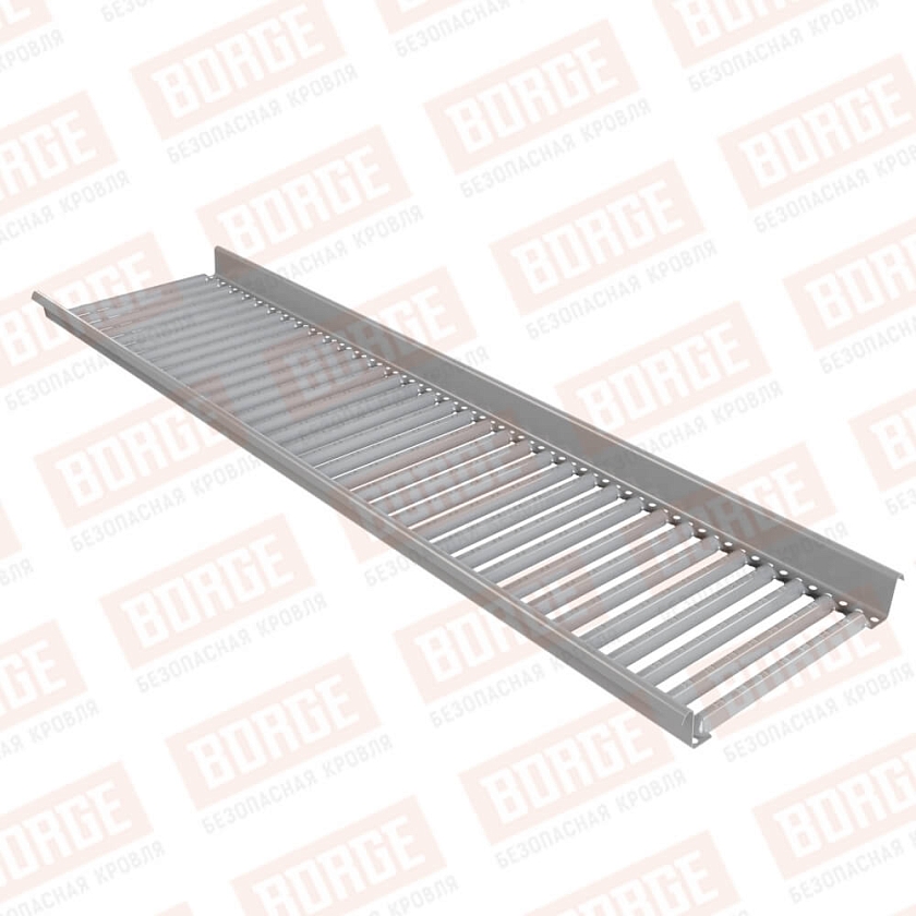 Платформа переходного мостика BORGE 1,5м, сигнально-серый (RAL 7004)