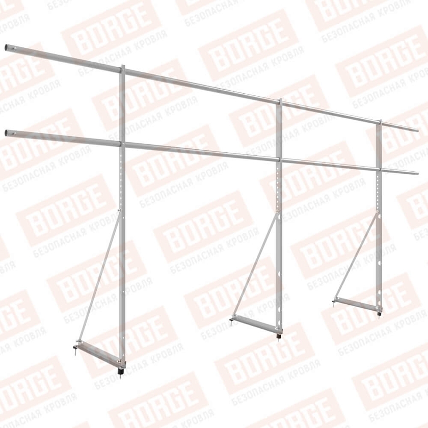 Ограждение декоративное NewLine H-120см, 3м, сигнально-серый (RAL 7004)