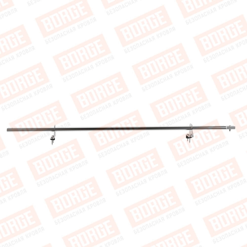 Снегозадержатель однотрубчатый BORGE 1,5м, 2 опоры, цинк