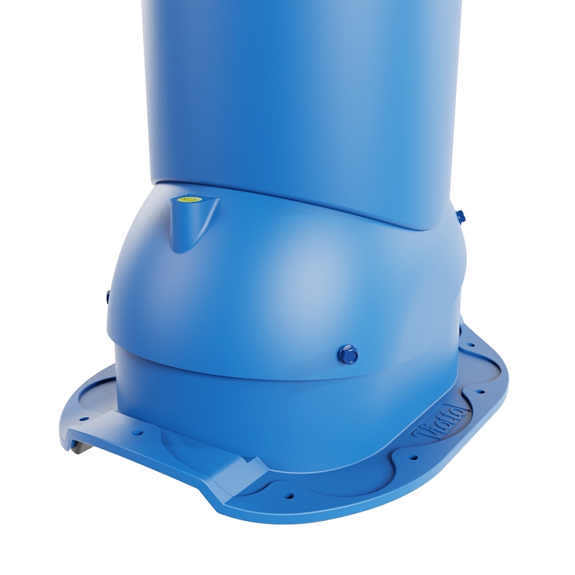 Роторная вентиляция Viotto, для МЧ Адаманте, d-150мм, неутепленная, сигнально-синий (RAL 5005)