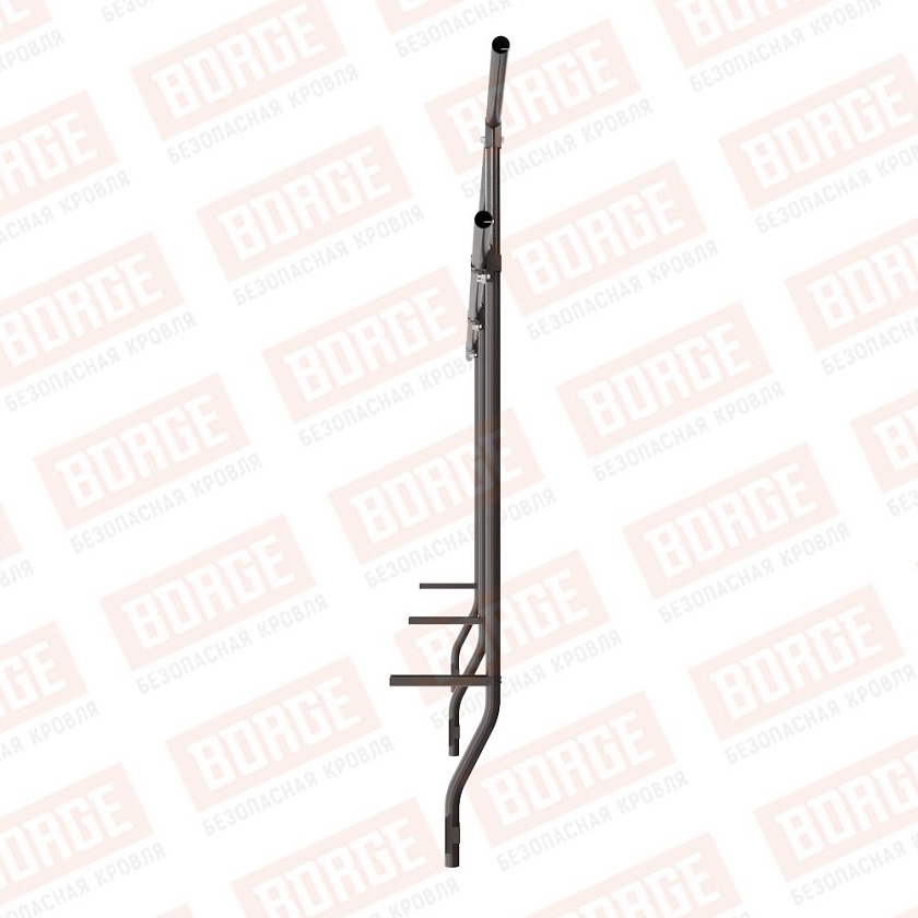 Ограждение парапетное BORGE H-120см, 3м, серо-коричневый (RR 32)