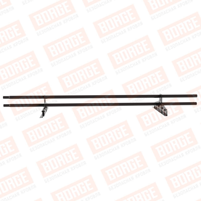 Снегозадержатель трубчатый Русский Рубеж D-25мм, 1,5м, 2 опоры, для фальц. кров., окрашенный (NL-805)