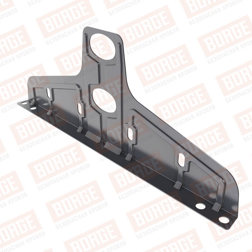 Универсальный кронштейн Русский Рубеж 20х40мм, оцинк., серый графит (RAL 7024)