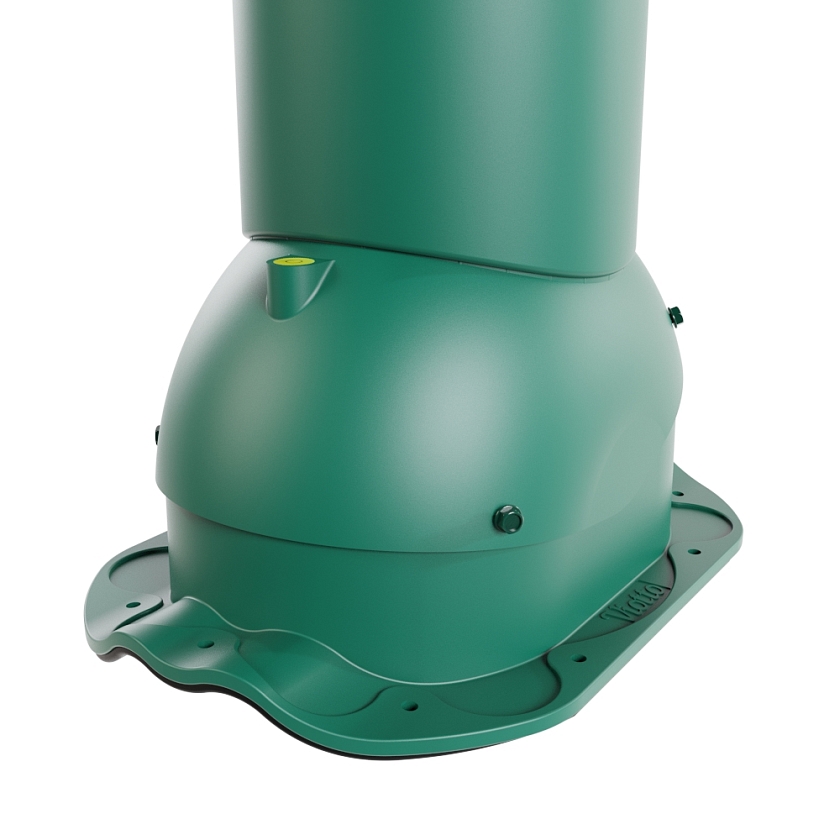 Роторная вентиляция Viotto, для МЧ Финнера, d-125мм, утепленная, зелёный мох (RAL 6005)