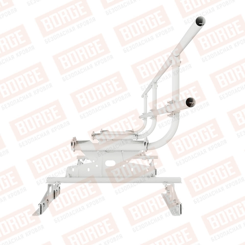 Ограждение кровельное BORGE H-60см, 3м, для параллельного фальца, сигнально-белый (RAL 9003)