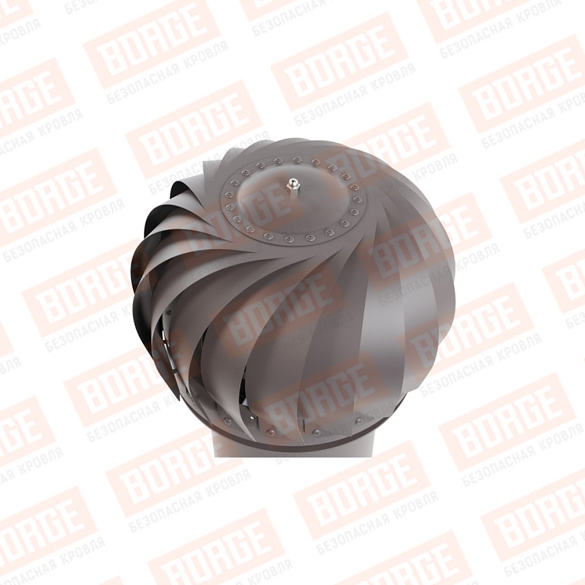 Роторная вентиляция Viotto, для МЧ Монтеррей, d-150мм, неутепленная, серо-коричневый (RAL 8019)