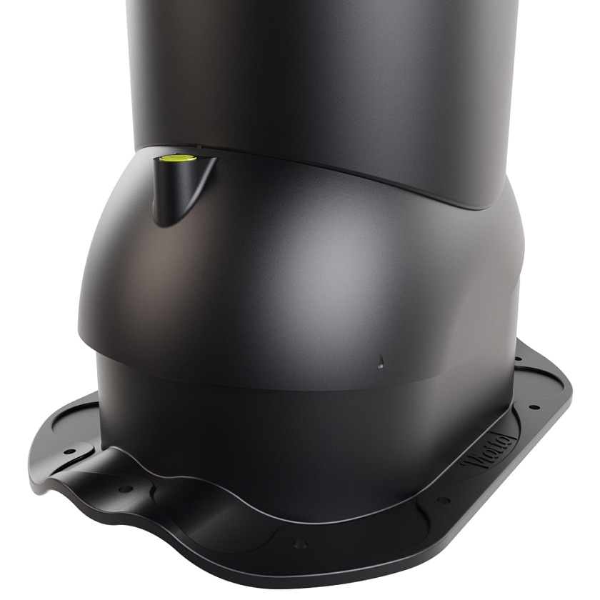 Роторная вентиляция Viotto, для МЧ Финнера, d-110мм, неутепленная, чёрный (RAL 9005)