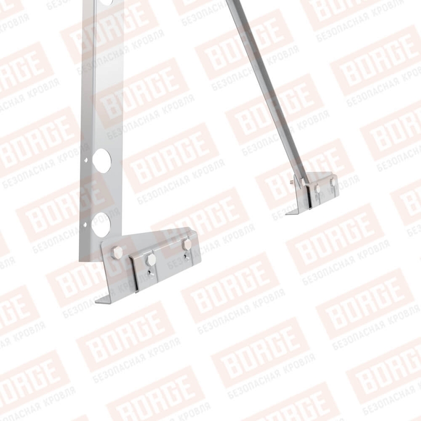 Ограждение декоративное NewLine H-90см, 3м, для фальцевой кровли, сигнально-серый (RAL 7004)