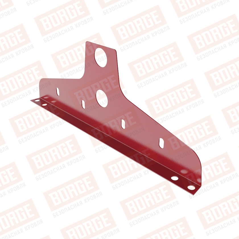 Универсальный кронштейн NewLine, D-25мм, рубиново-красный (RAL 3003)