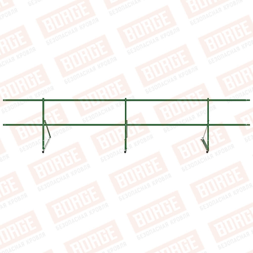 Ограждение декоративное NewLine H-60см, 3м, лиственно-зеленый (RAL 6002)