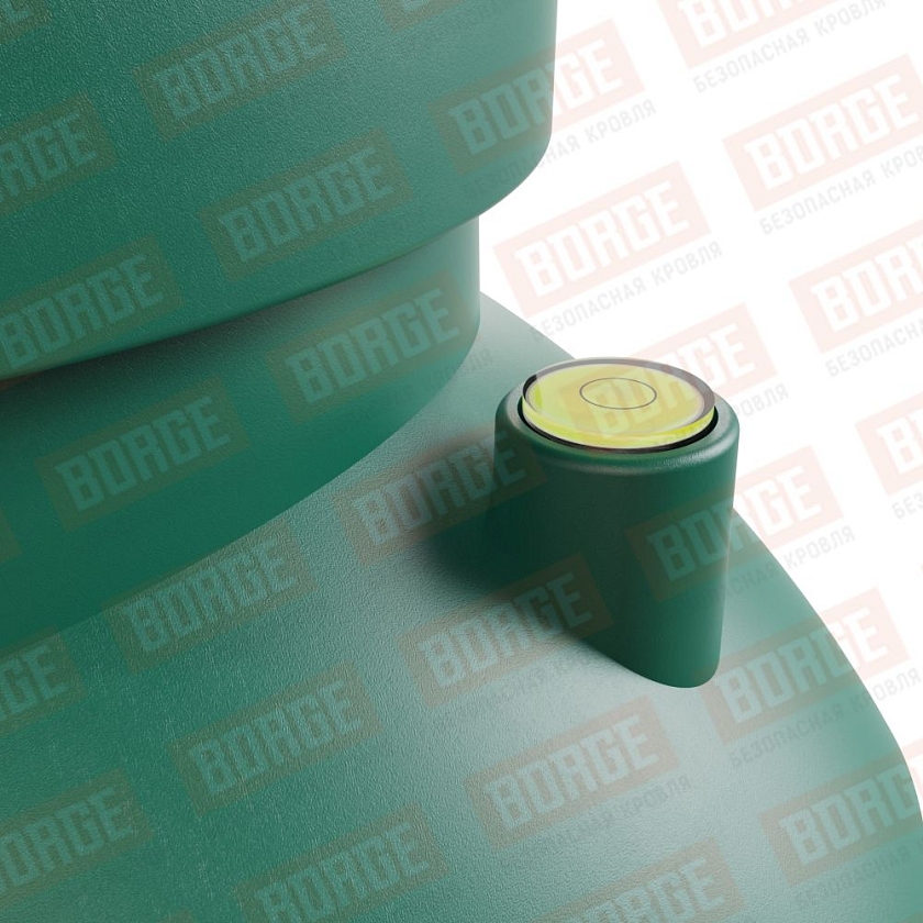 Труба вентиляционная Viotto, для профнастила С20, d-110мм, h-550мм, неутепленная, зеленый мох (RAL 6005)