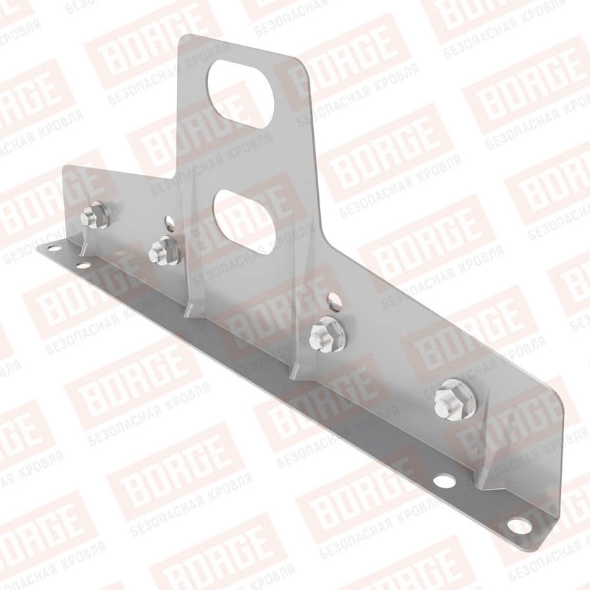 Универсальный кронштейн Русский Рубеж 25х45мм, оцинк., сигнально-серый (RAL 7004)