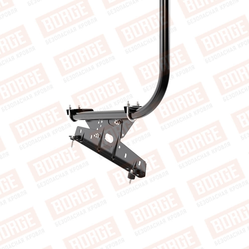 Ограждение кровельное BORGE H-120см, 3м, чёрный (RAL 9005 matt)