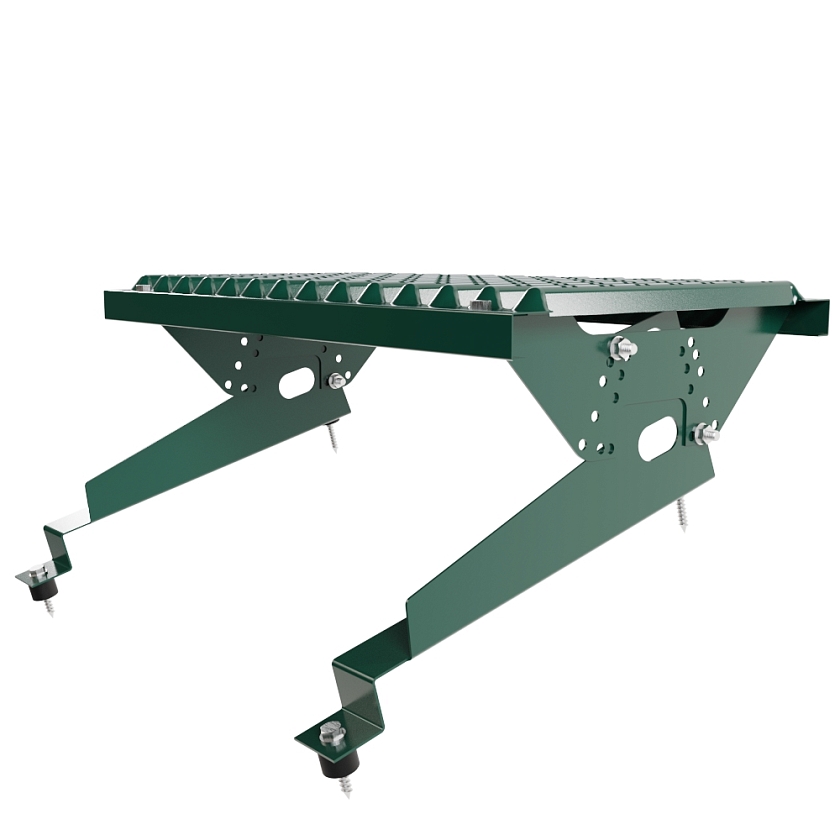 Ступень кровельная BORGE, для МЧ с высокой ступенькой, зеленый мох (RAL 6005), 350мм