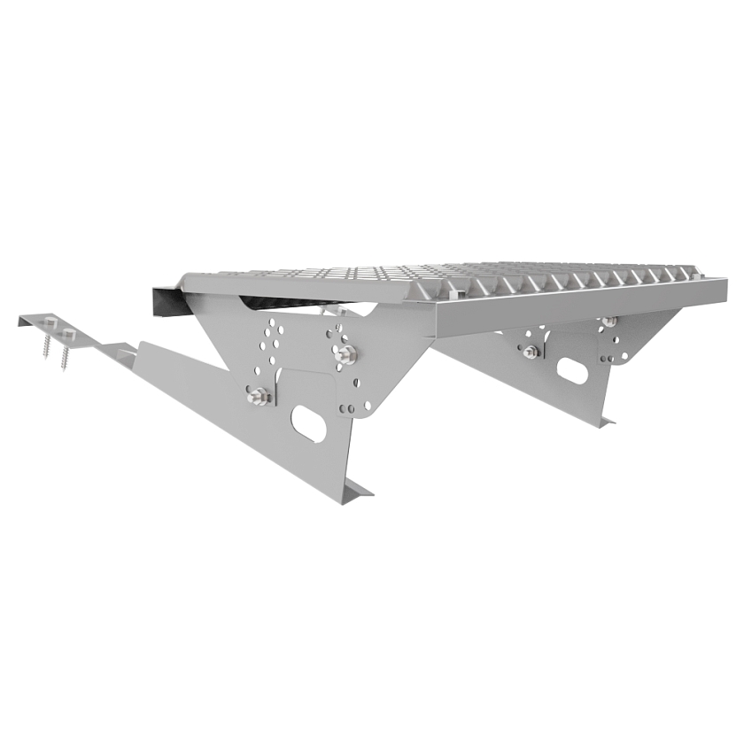 Ступень кровельная BORGE, для черепичной кровли, сигнально-серый (RAL 7004)