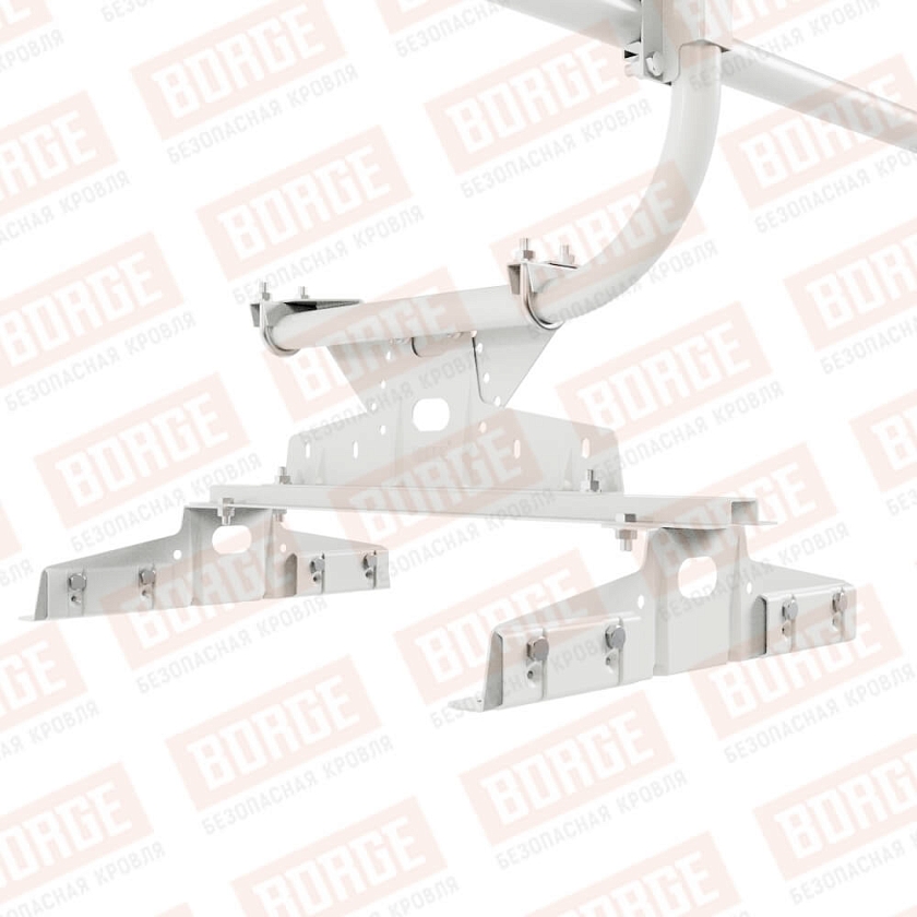 Ограждение кровельное BORGE H-60см, 3м, для параллельного фальца, сигнально-белый (RAL 9003)