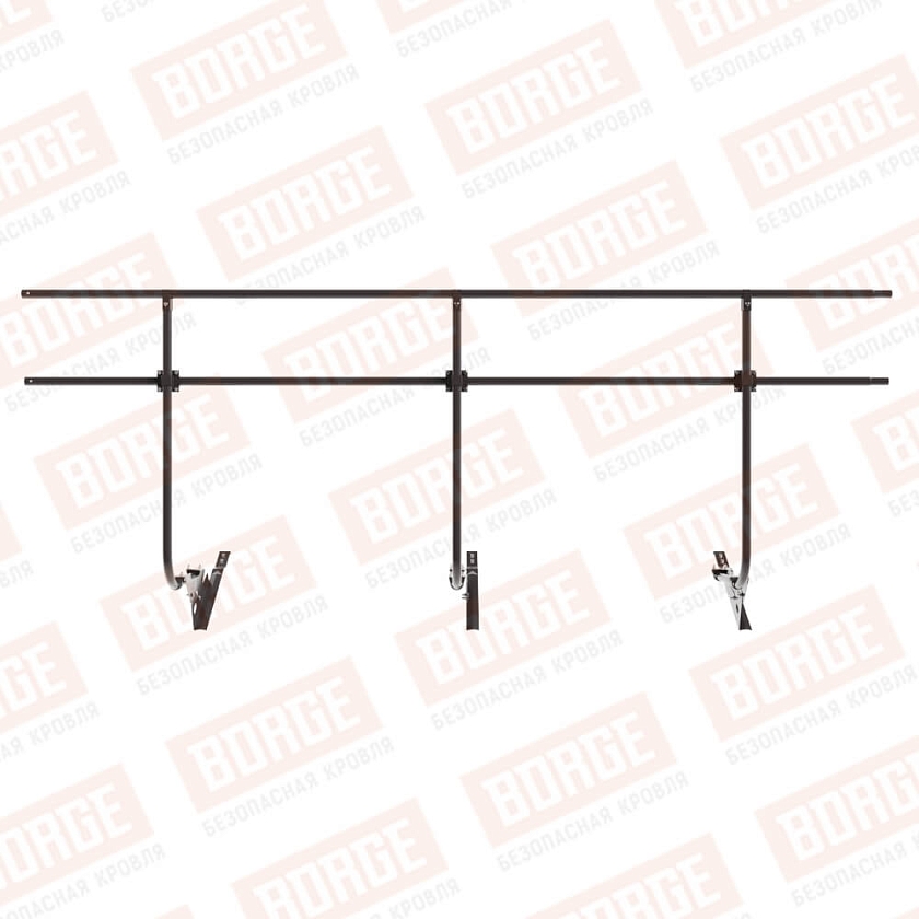 Ограждение кровельное BORGE H-120см, 3м, для черепичной кровли, окрашенный (NL-805)