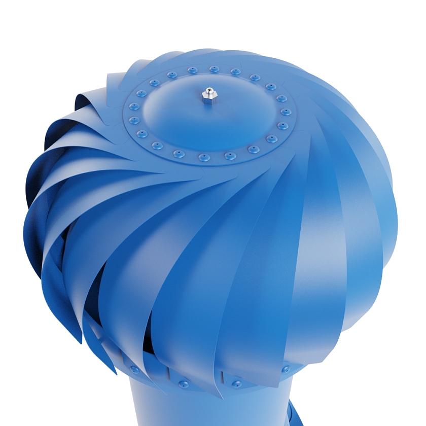 Роторная вентиляция Viotto, для МЧ Финнера, d-110мм, неутепленная, сигнально-синий (RAL 5005)