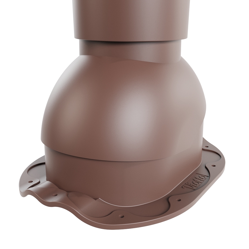 Труба вентиляционная Viotto, для МЧ Финнера, d-110мм, неутепленная, коричневый шоколад (RAL 8017)