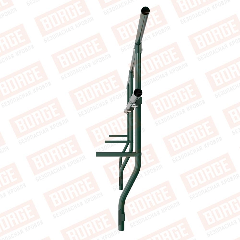 Ограждение парапетное BORGE H-60см, 3м, зеленый мох (RAL 6005)