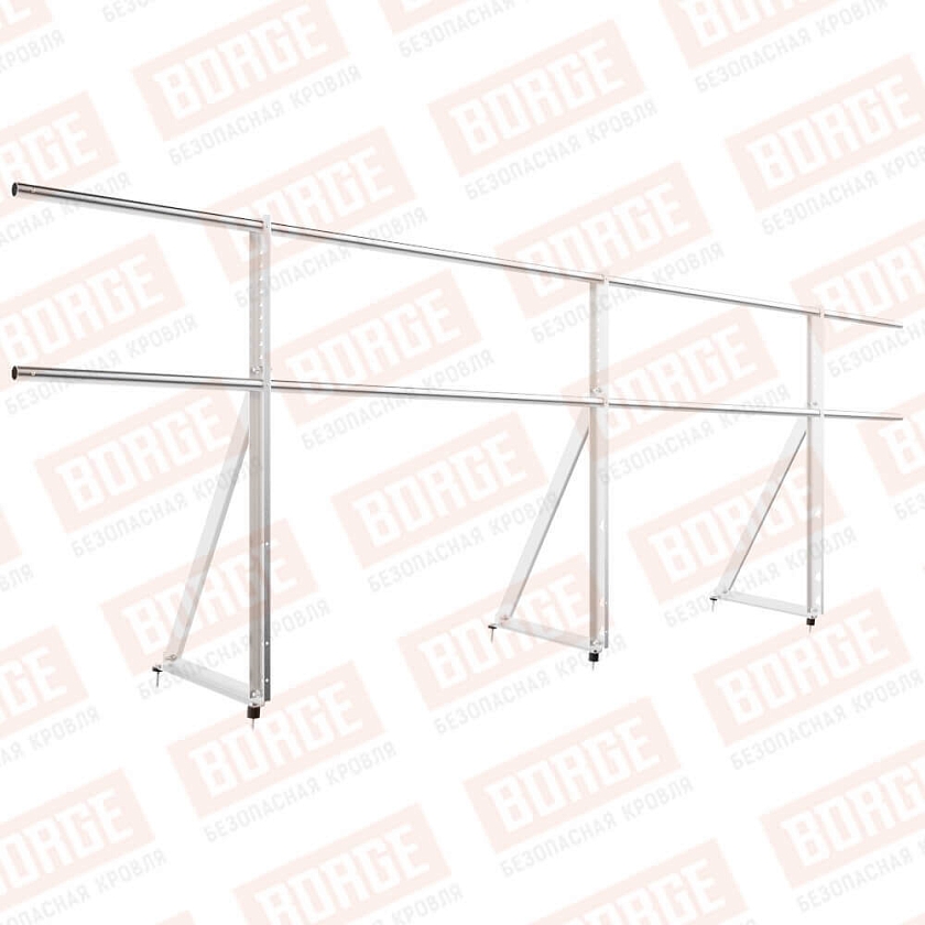 Ограждение кровельное Русский Рубеж H-90см, 3м, цинк