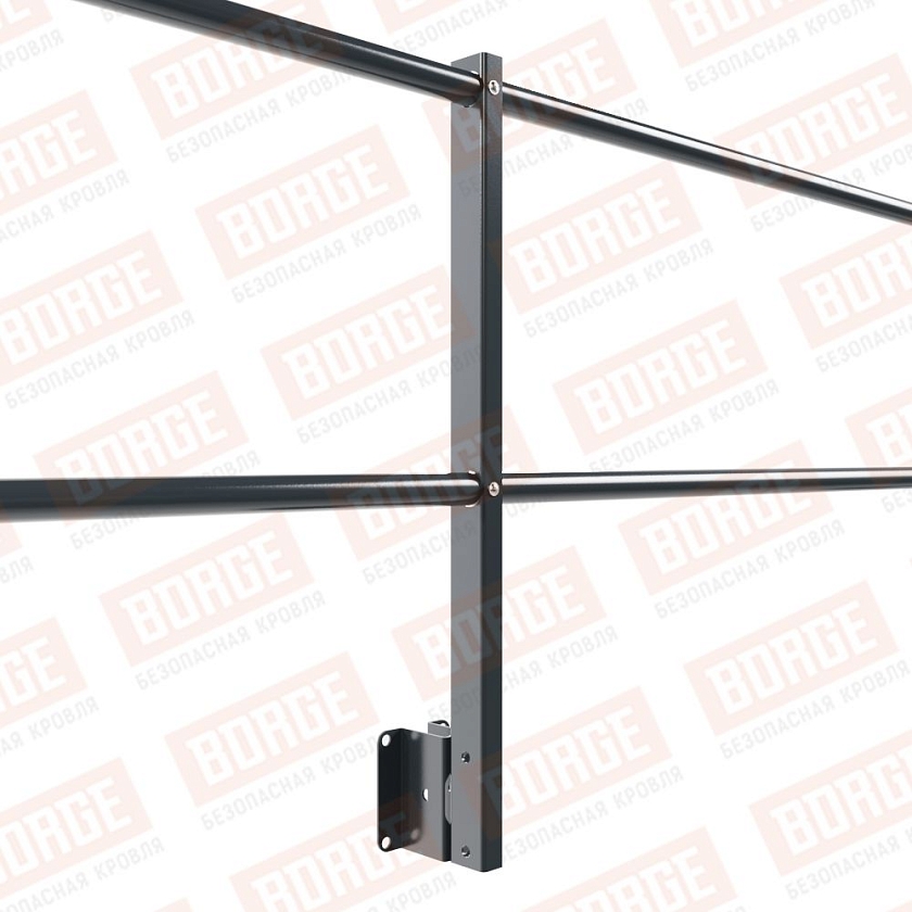 Ограждение парапетное NewLine H-60см, 3м, антрацитово-серый (RAL 7016)