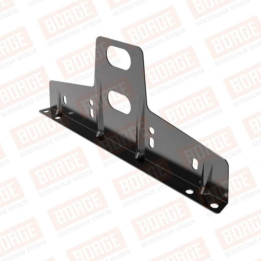 Универсальный кронштейн Русский Рубеж 25х45мм, оцинк., чёрный (RAL 9005)