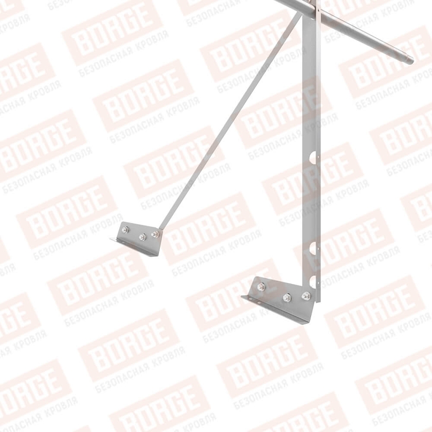 Ограждение декоративное NewLine H-90см, 3м, для фальцевой кровли, сигнально-серый (RAL 7004)