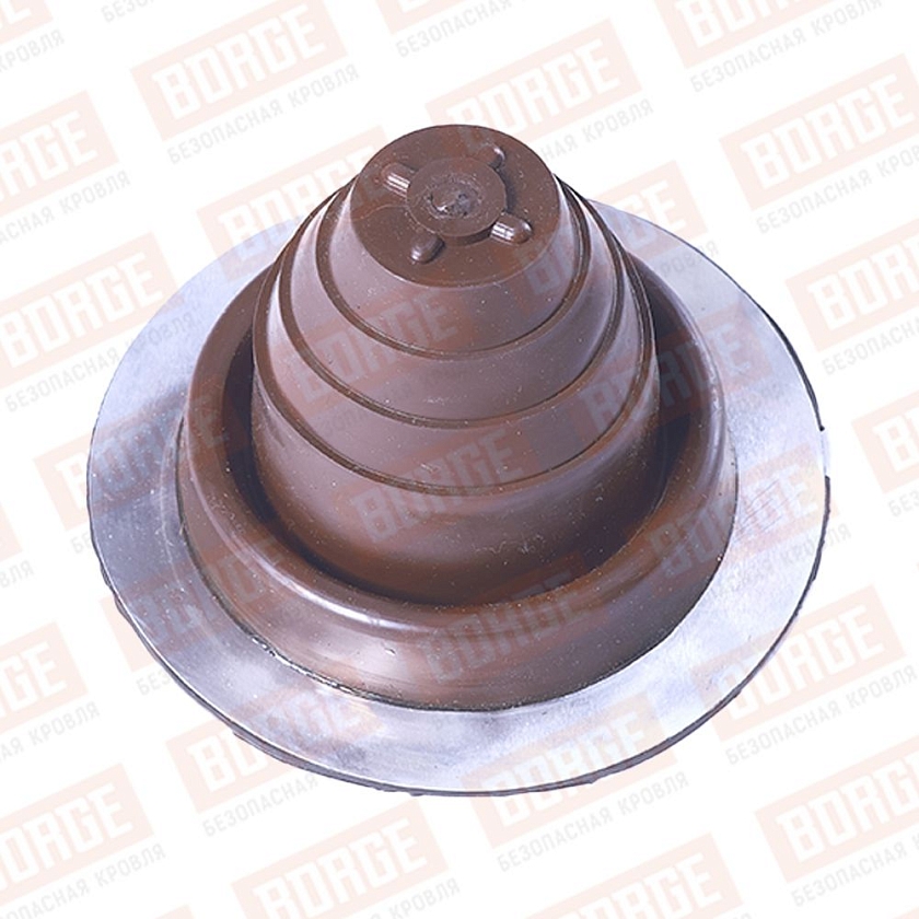 Проходка кровельная прямая №2 d45-75 мм, цв. коричневый