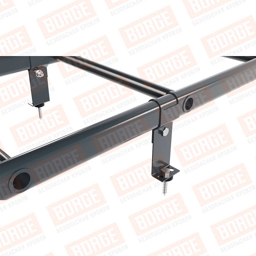 Комплект лестница кровельная BORGE 2,7м, антрацитово-серый (RAL 7016)