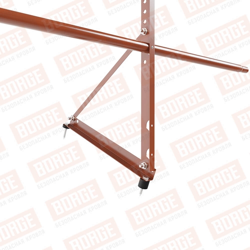 Ограждение декоративное NewLine H-60см, 3м, терракотовый (RAL 8004)