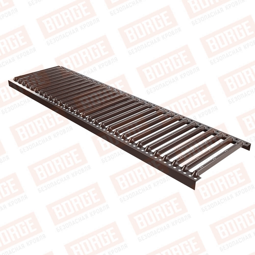 Платформа переходного мостика Русский Рубеж 1,25м, коричневый шоколад (RAL 8017)