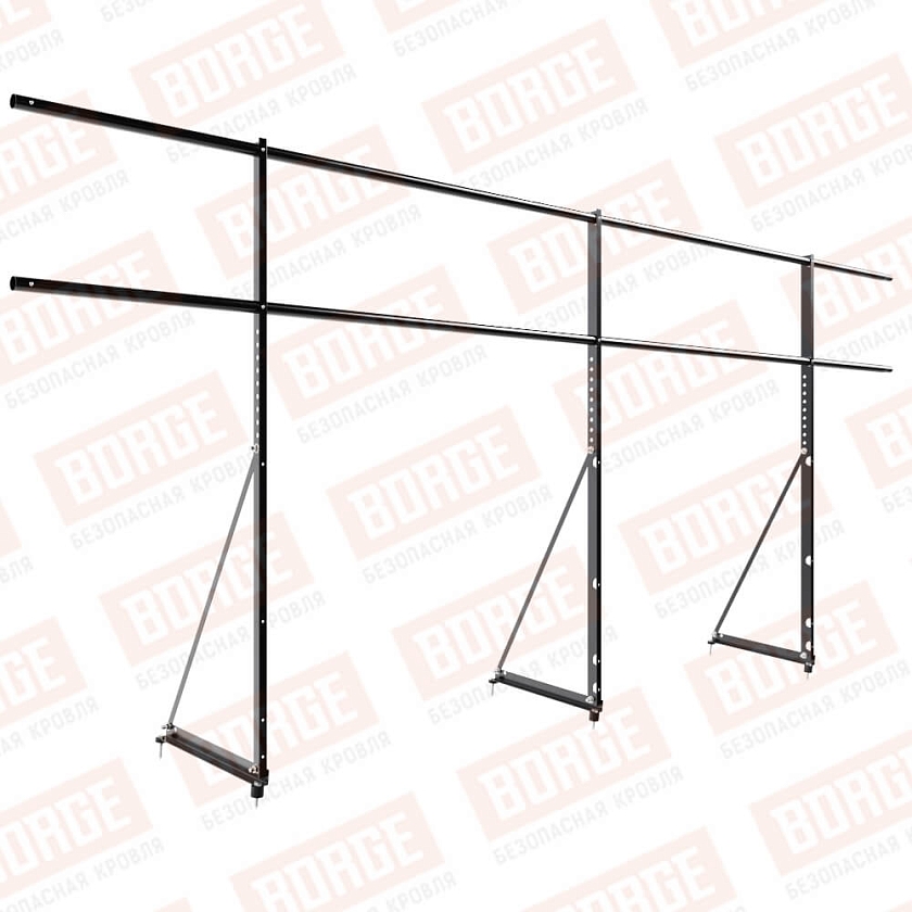 Ограждение декоративное NewLine H-120см, 3м, чёрный (RAL 9005)