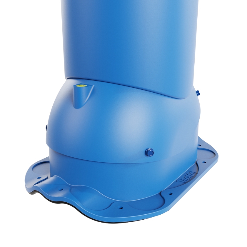 Роторная вентиляция Viotto, для МЧ Финнера, d-150мм, утепленная, сигнально-синий (RAL 5005)