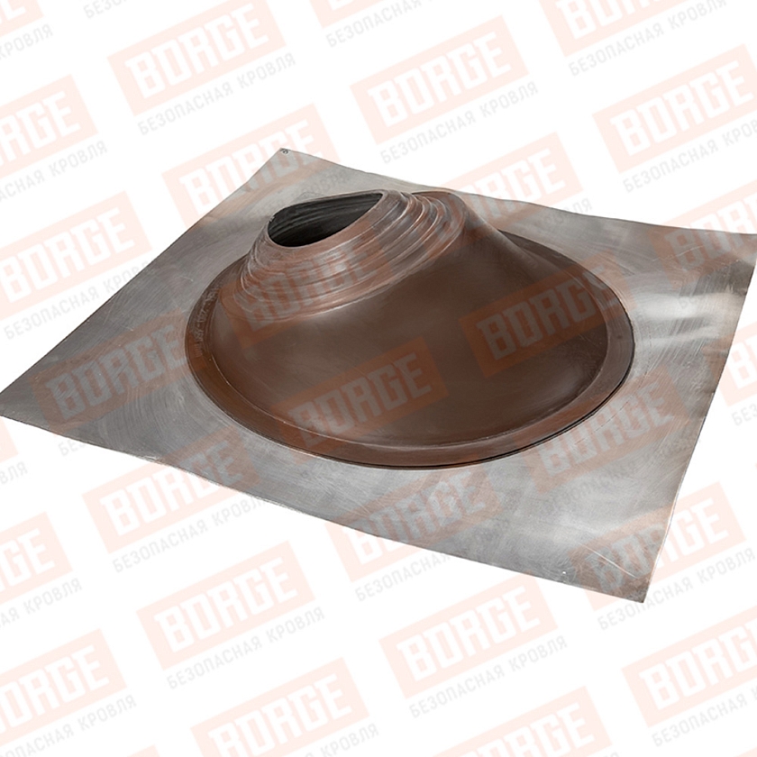 Проходка кровельная угловая №3 d230х360 цв. коричневый новая