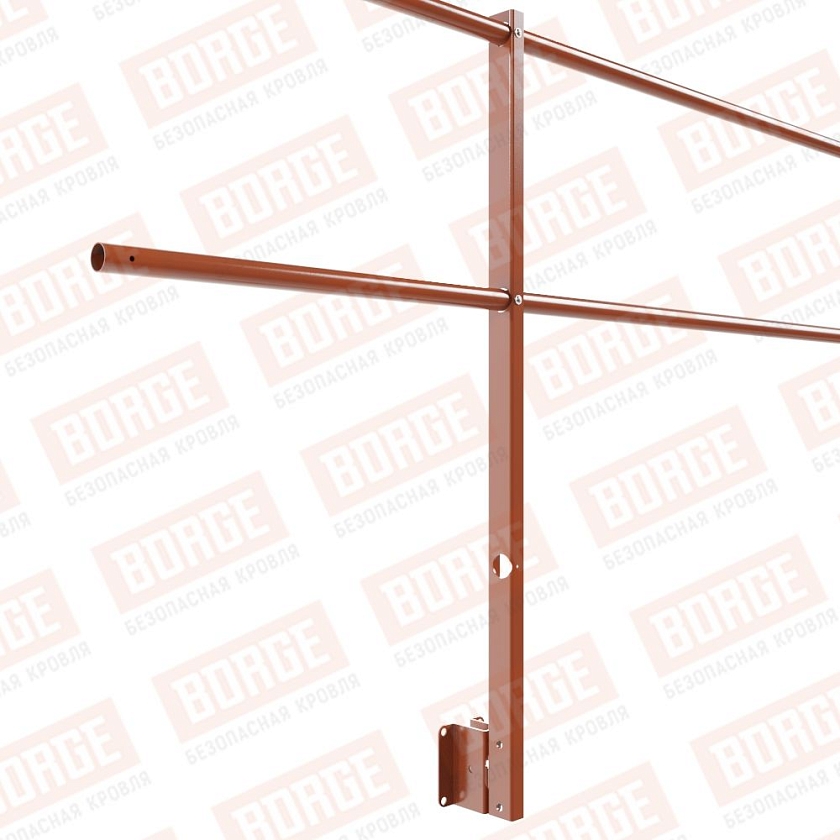 Ограждение парапетное NewLine H-90см, 3м, терракотовый (RAL 8004)