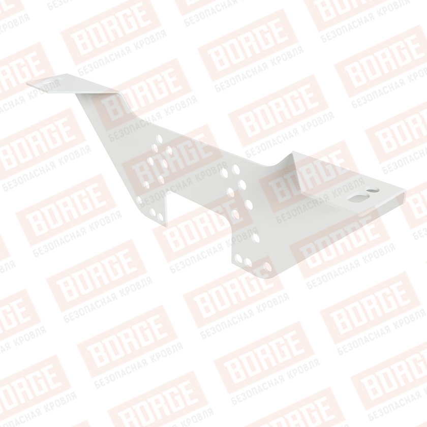 Регулировочный кронштейн BORGE, оцинк., сигнально-белый (RAL 9003)