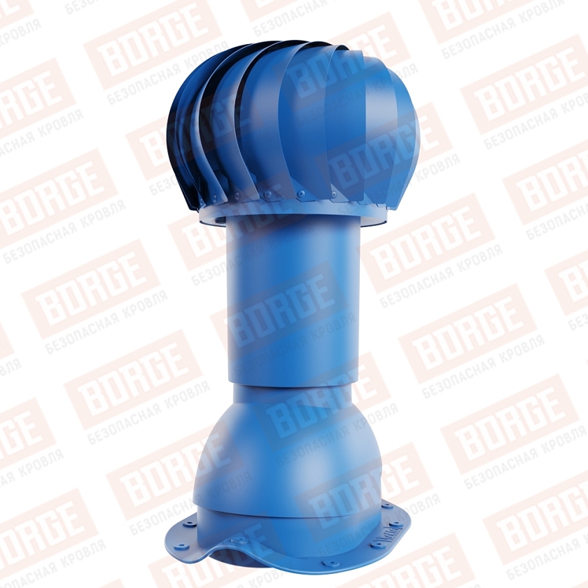 Роторная вентиляция Viotto, для МЧ Монтеррей, d-110мм, h-550мм, неутепленная, сигнально-синий (RAL 5005)